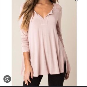 Others Follow Pink Long Sleeve Top